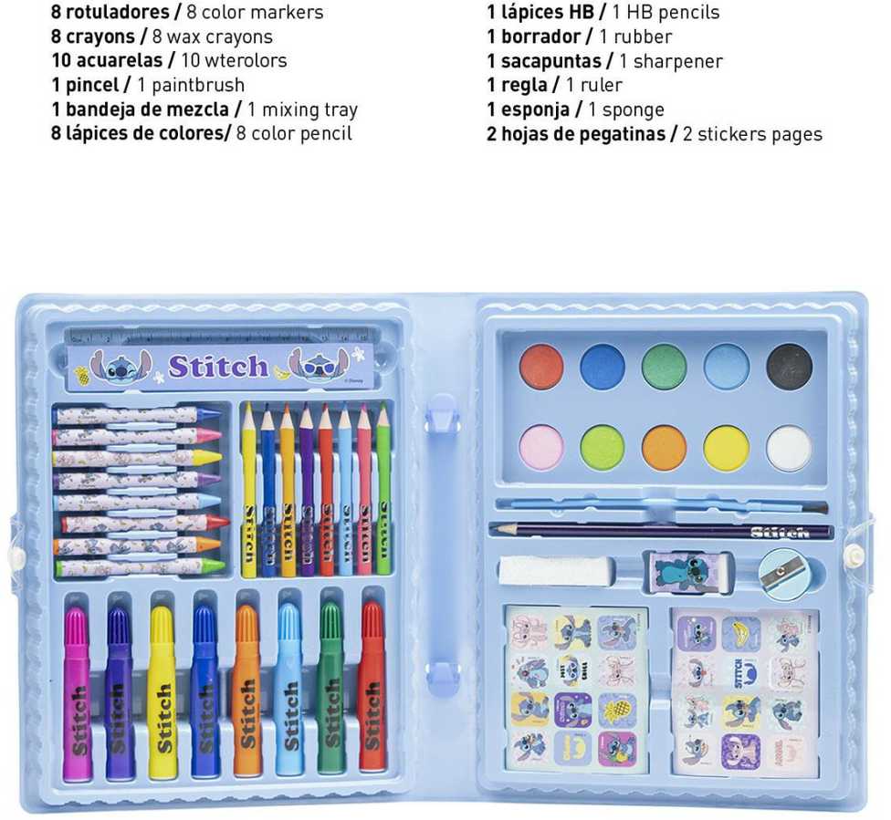 Set de Papetărie Stitch Lagaminas