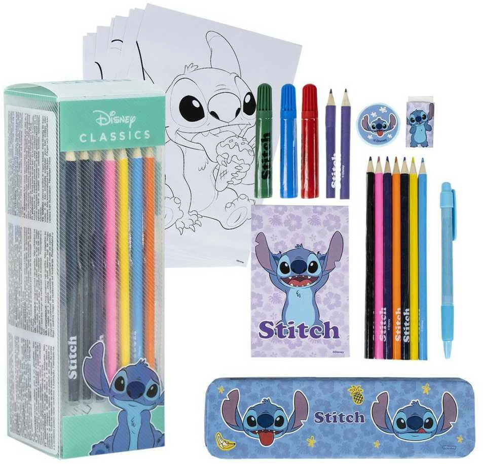 CERDÁ Disney Stitch colouring stationery set