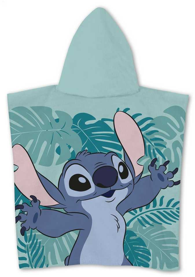 Disney Lilo ir Stitch Lapų paplūdimio rankšluostis pončas 55x110 cm (greitai džiūstantis)