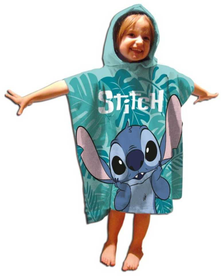Disney Lilo ir Stitch Lapų paplūdimio rankšluostis pončas 55x110 cm (greitai džiūstantis)