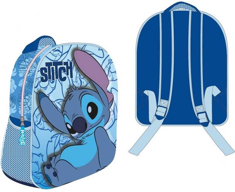 Disney Lilo ir Stitch Lazy Deluxe 3D kuprinė, krepšys 30 cm