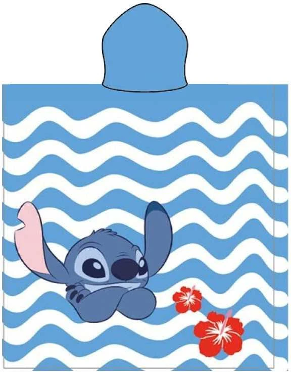Disney Lilo ir Stitch Lazy Lagoon paplūdimio rankšluostis pončas 55x110 cm (greitai džiūstantis)