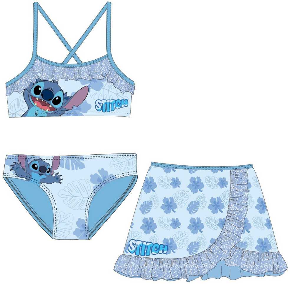 Disney Lilo ir Stitch Leaf vaikiškas bikiniuko ir sijono komplektas 4/5 metų vaikams