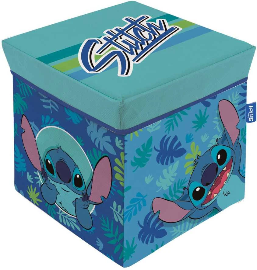 Arditex Disney Stitch Skammel med opbevaring (Sammenklappelig )