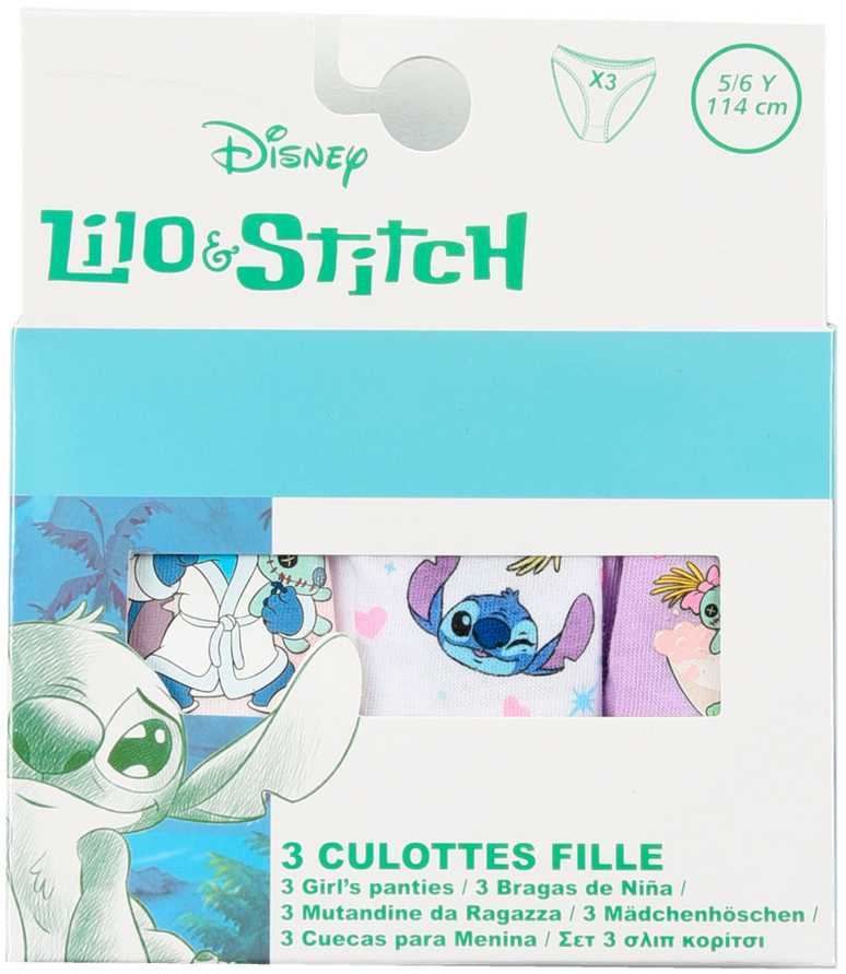 Disney Lilo ir Stitch maudymosi kelnaitės, 3 vnt. pakuotėje. 6-8 metų vaikams / 116-128 cm.