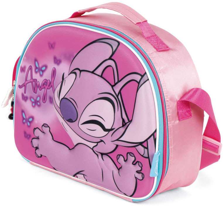 Disney Lilo ir Stitch Rožinė Angel 3D termo pietų krepšys 26 cm
