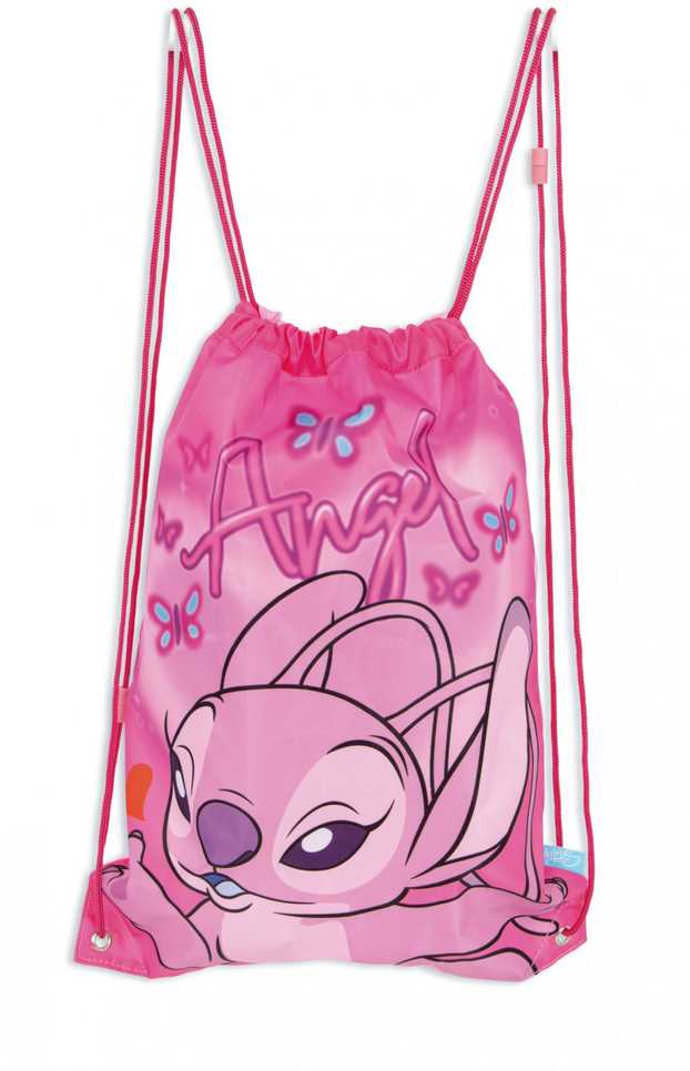 Disney Lilo ir Stitch Rožinė Angel sportinis krepšys, sportinis krepšys 44 cm