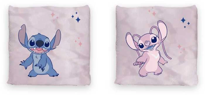 Disney Lilo ir Stitch rožinė dekoratyvinė pagalvėlė 40x40 cm