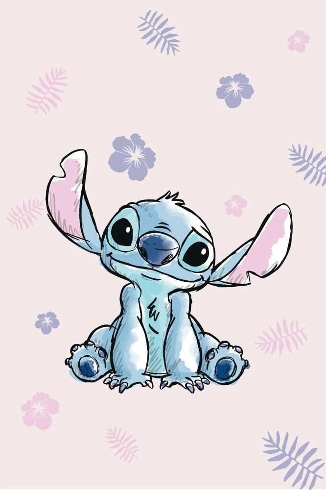 Koc su mkrofibry 100x150 Lilo i Stitch rožinė JF24