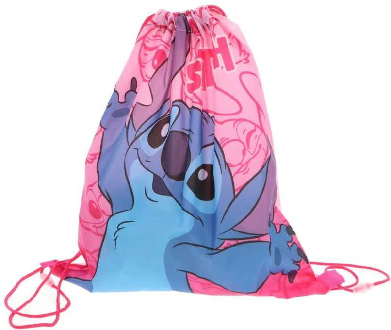 Disney Lilo ir Stitch Rožinė Planet sportinis krepšys, sportinis krepšys 40 cm
