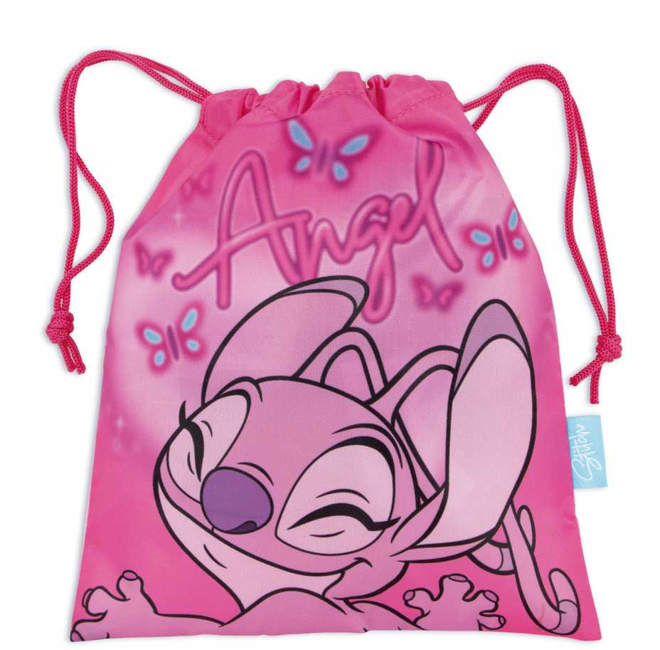Disney Lilo ir Stitch rožinis angeliukas pietų krepšys 26,5 cm