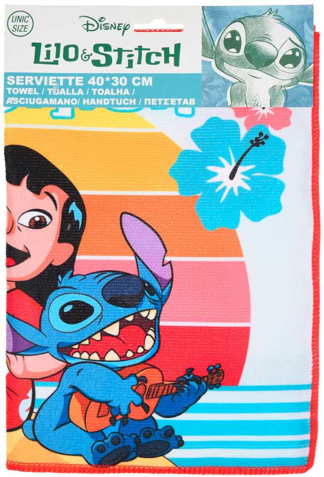 Disney Lilo ir Stitch Saulėlydžio rankšluostis, veido rankšluostis, rankšluostis 40x30 cm