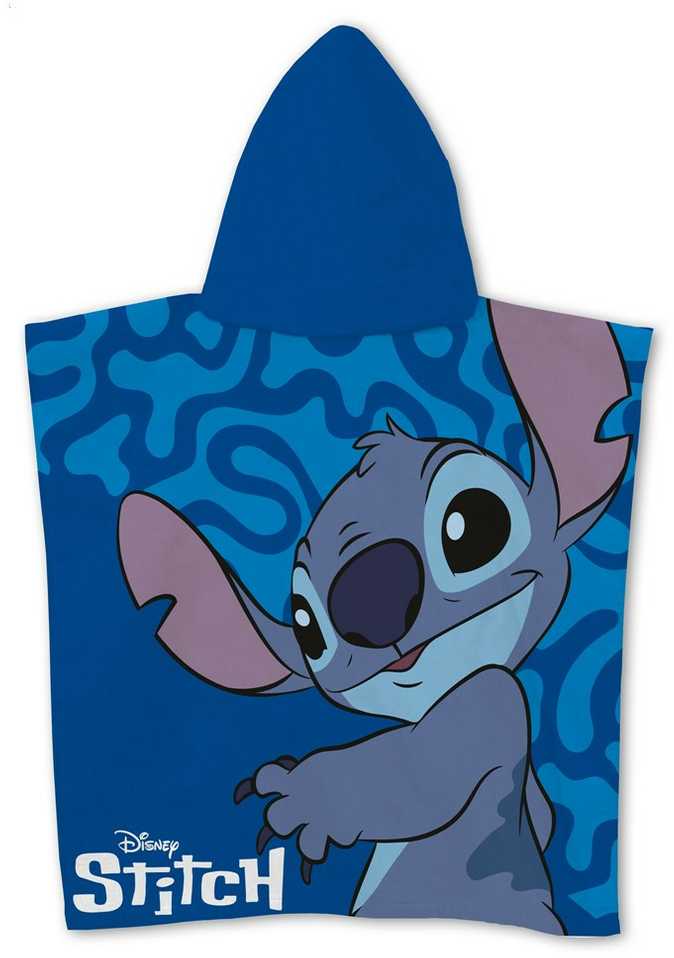 Disney Lilo ir Stitch Šaunus paplūdimio rankšluostis pončas 55x110 cm (greitai džiūstantis)