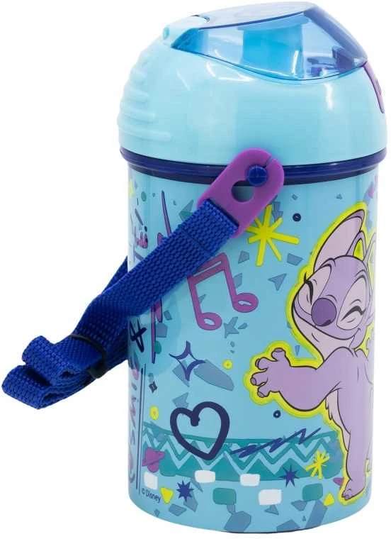 Disney Lilo ir Stitch šokių vandens buteliukas, sportinis buteliukas 450 ml