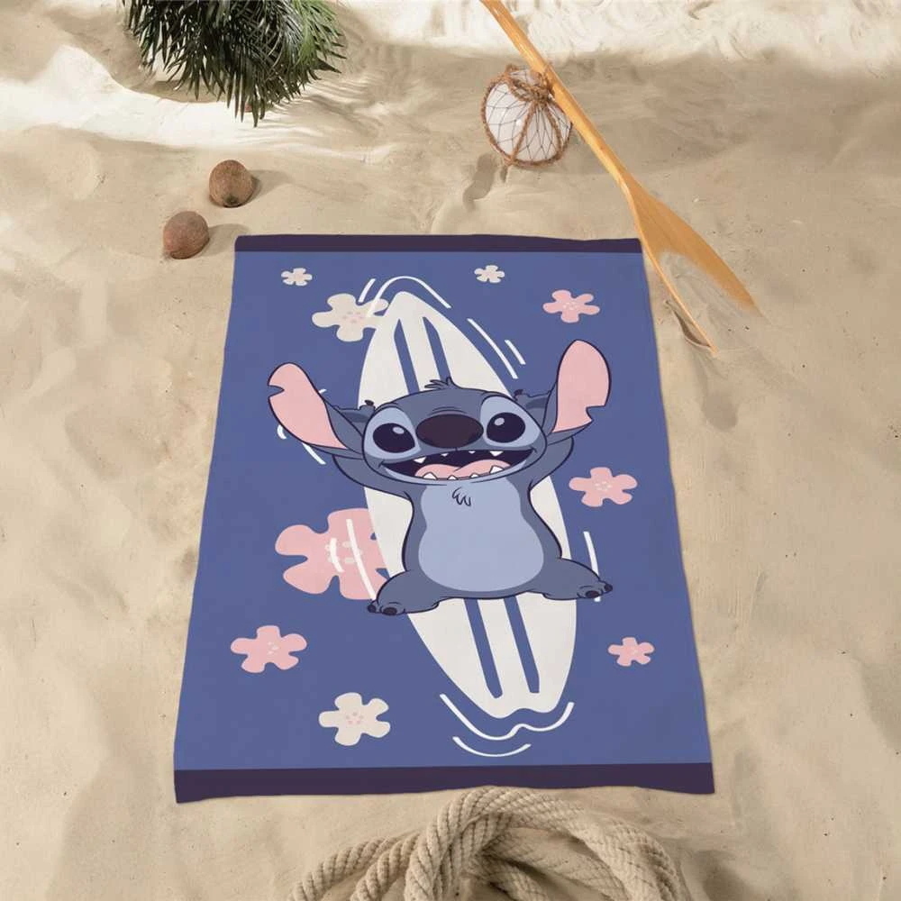 Disney Lilo ir Stitch vandenyno vonios rankšluostis, paplūdimio rankšluostis 70x140cm (greitai džiūstantis)