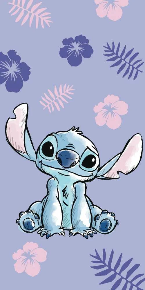 Rankšluostis Ręcznik plażowy 70x140 Słonik Lilo i Stitch 2183 bawełniany JF 02