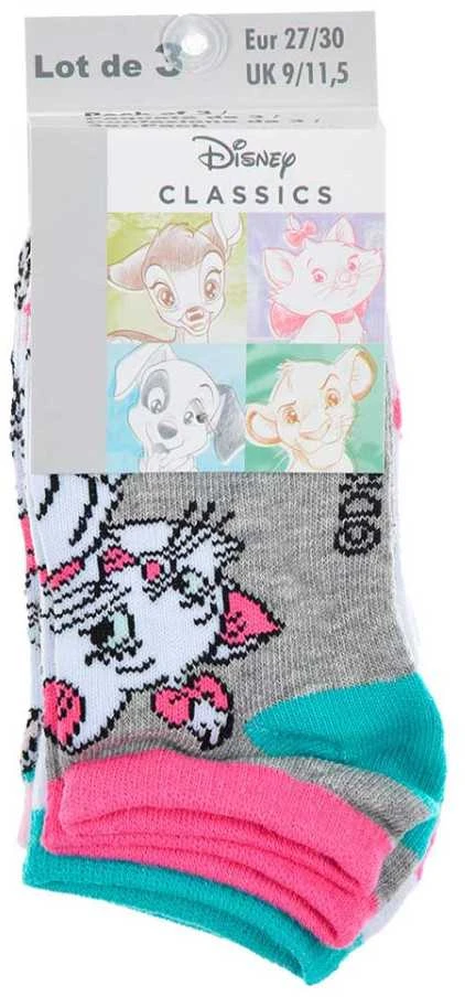 Disney Marie Dots žalios vaikiškos kojinės be matomų matmenų 31/34
