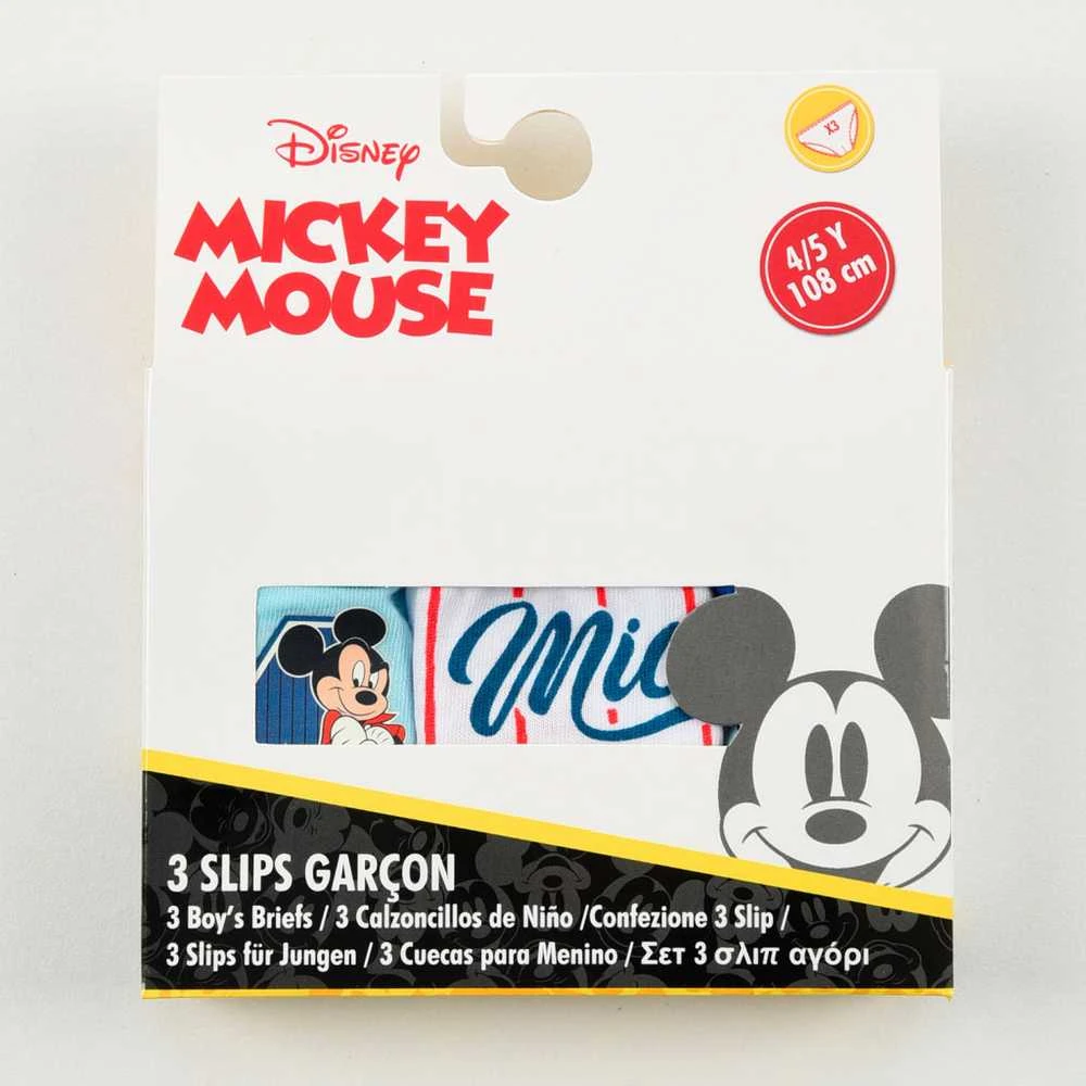 „Disney Mickey All-Stars“ vaikiški apatiniai, 3 dalių pakuotė, 5–6 metų / 110–116 cm dydis