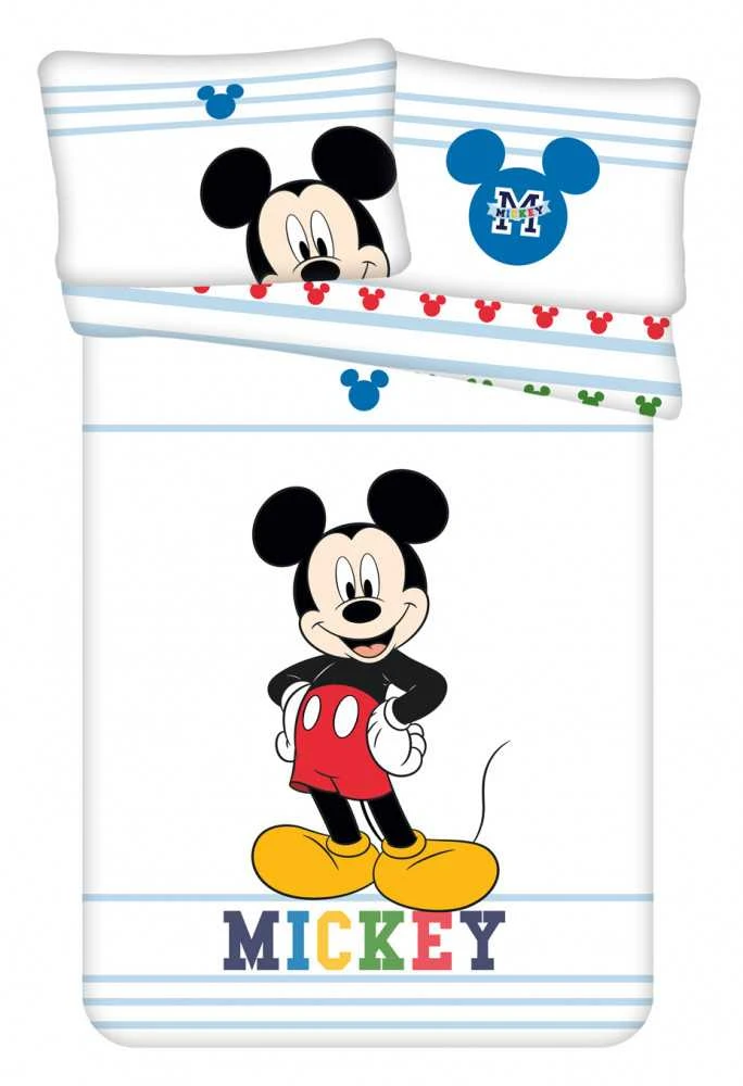 Patalynė bawełniana 100x135 Myszka Miki Mickey Mouse 0714 do łóżeczka poszewka 40x60