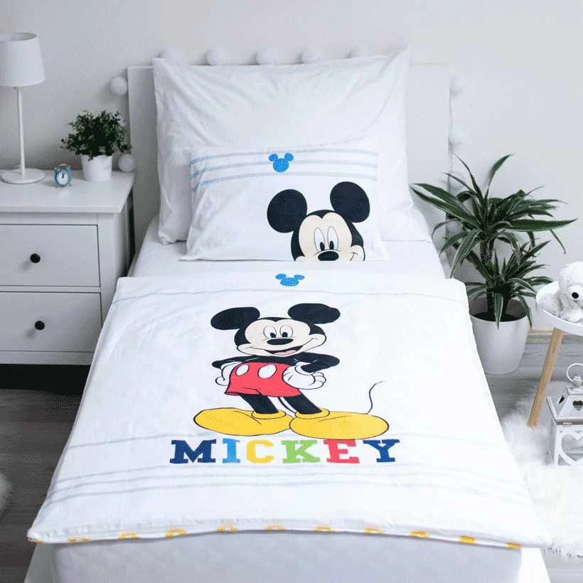 Patalynė bawełniana 100x135 Myszka Miki Mickey Mouse 0714 do łóżeczka poszewka 40x60
