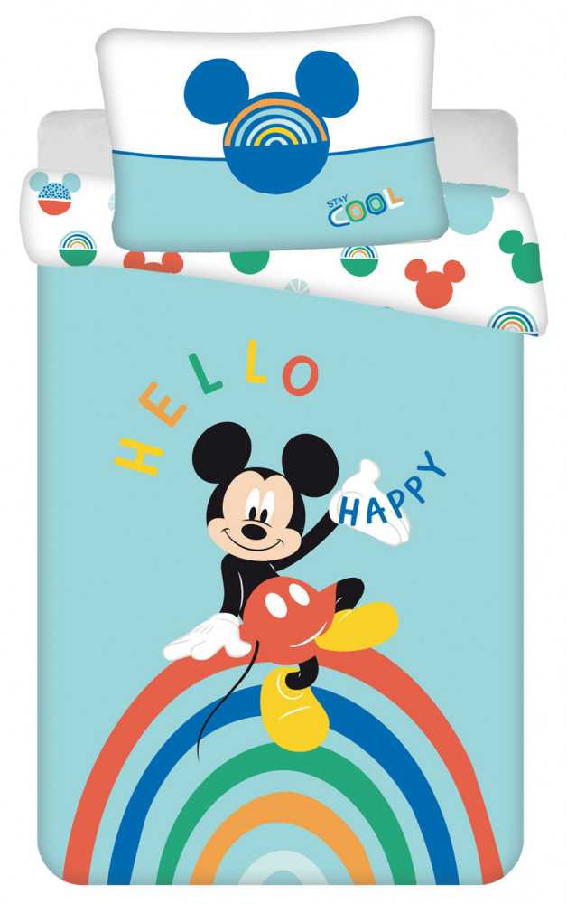 Patalynė bawełniana 100x135 Myszka Miki Mickey Mouse 0721 do łóżeczka poszewka 40x60