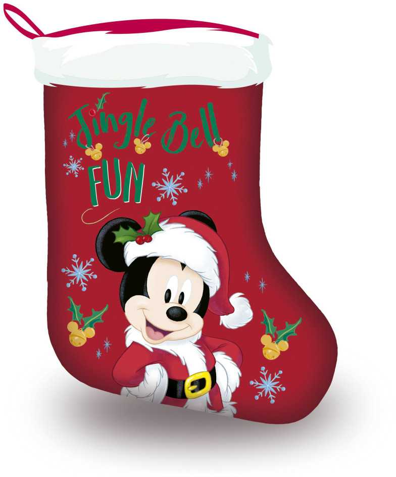 Kalėdinė Kojinė Mickey Mouse Happy smiles 42 cm Poliesteris