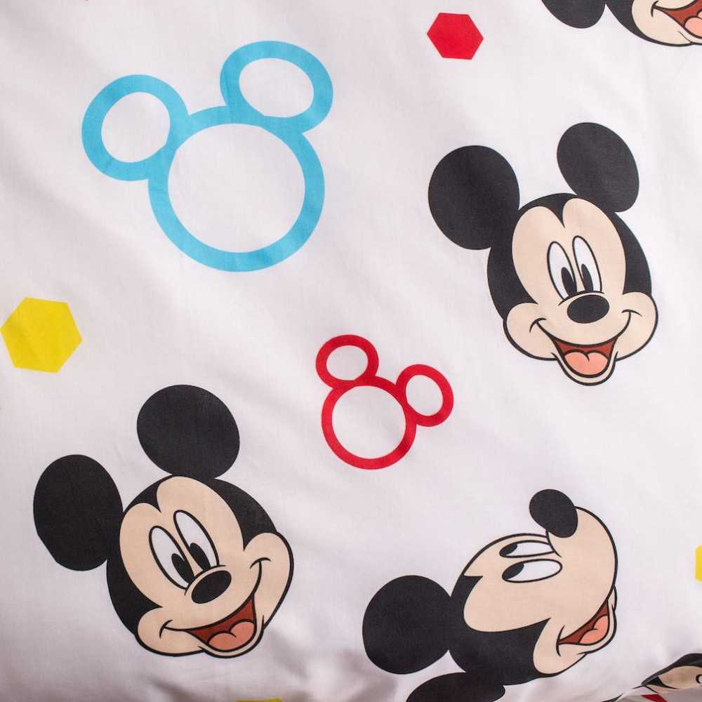 Patalynė świecąca w ciemności 140x200 Myszka Miki mėlyna 7844 Mickey Mouse bawełniana poszewka 70x90