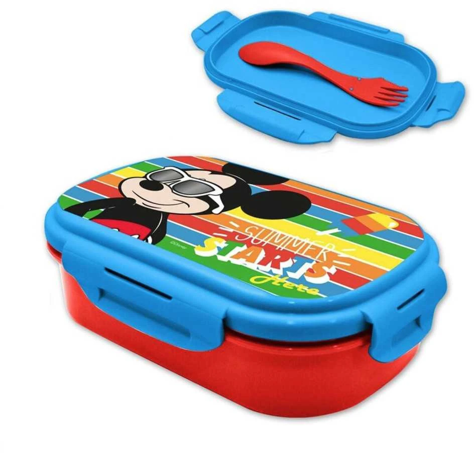 Kids Licensing Disney Mickey lunch box + cutlery