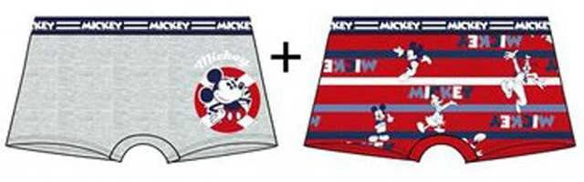 Disney Mickey vaikiški bokseršortai, 2 vnt. pakuotėje, 4/5 metai