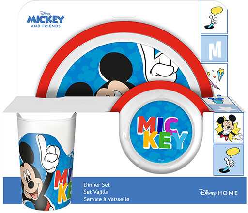 „Disney Mickey“ vakarienės rinkinys, mikrobangų krosnelei šildyti, plastikinė dėžutė