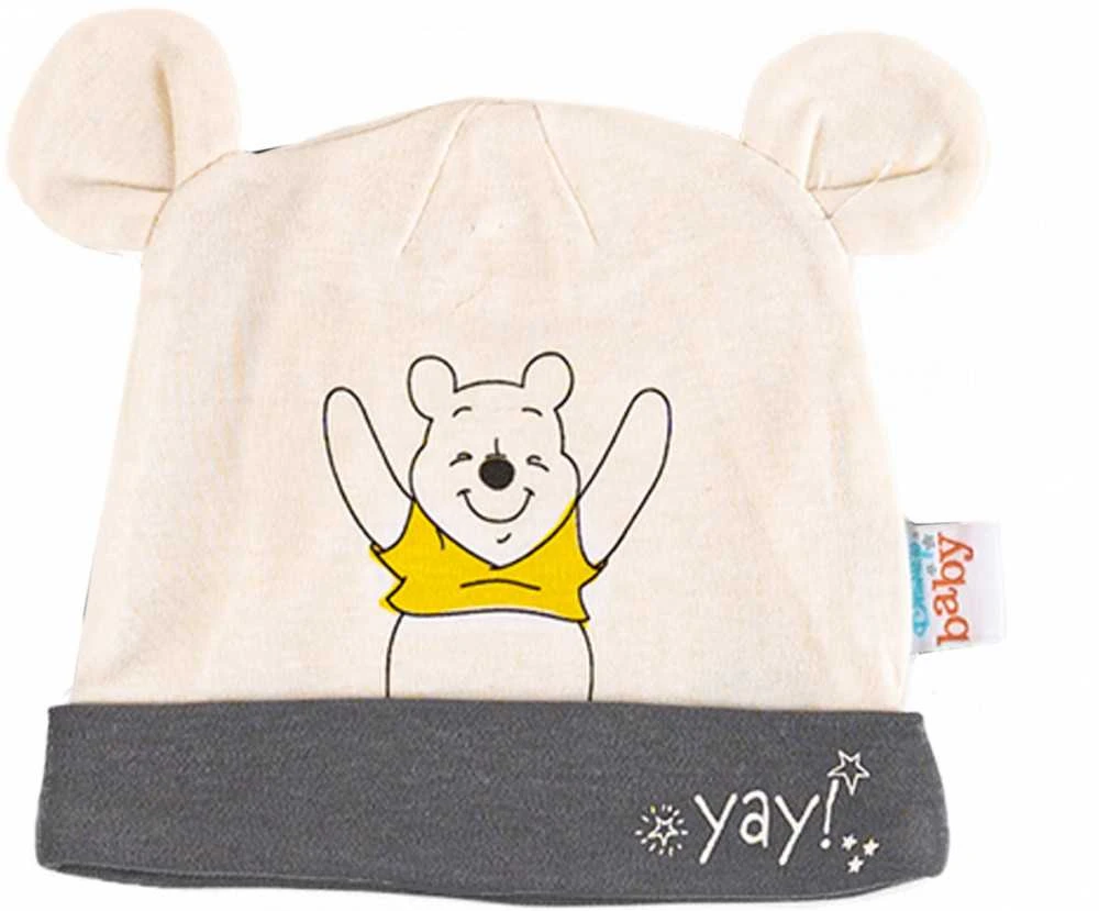 Kepurė Disney Mikės Pūkuotuko kūdikio kepurių dviejų dalių komplektas 62/68 cm