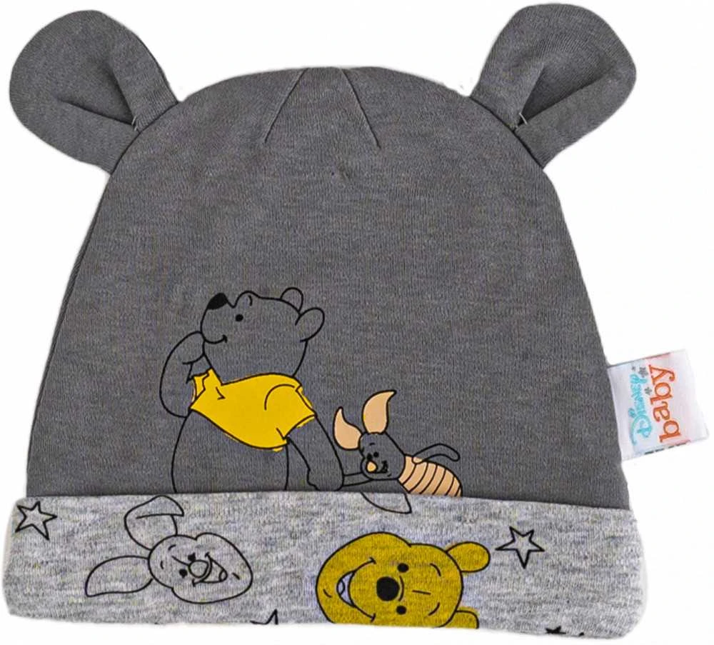 Kepurė Disney Mikės Pūkuotuko kūdikio kepurių dviejų dalių komplektas 62/68 cm