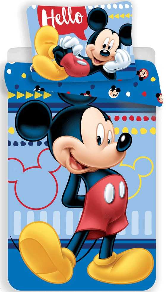 Patalynė bawełniana 140x200 Myszka Miki 2703 Mickey Mouse poszewka 70x90