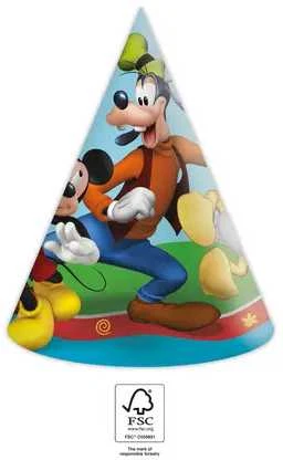 GoDan Popierinės kepurės Mickey Rock The House 6 vnt