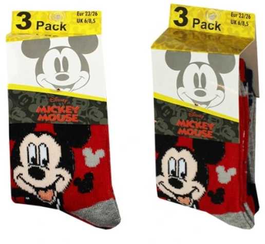 Disney Mikio vaikiškos kojinės 23/26