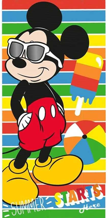 Mickey Mouse Mikio Peliuko paplūdimio rankšluostis Mikio Peliuko 70 x 140 cm