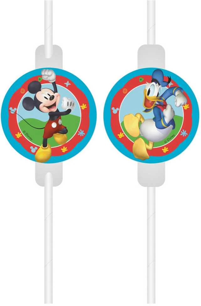 Globos Europe Bv GoDan Popieriniai vamzdeliai su Mickey medalionu 4vnt