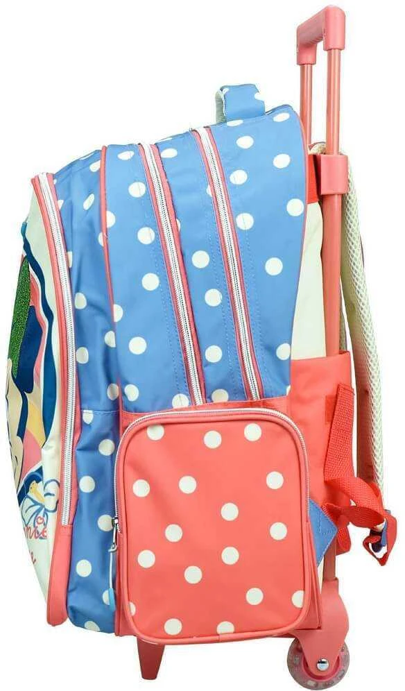 Disney Minnie Boho mokyklinė kuprinė su ratukais, 46 cm