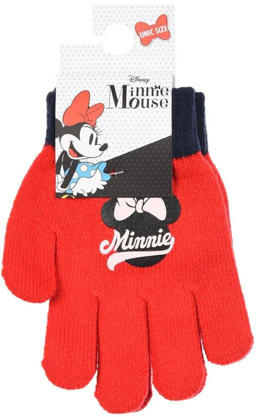 Kepurė Disney Minnie Bow raudonos vaikiškos pirštinės