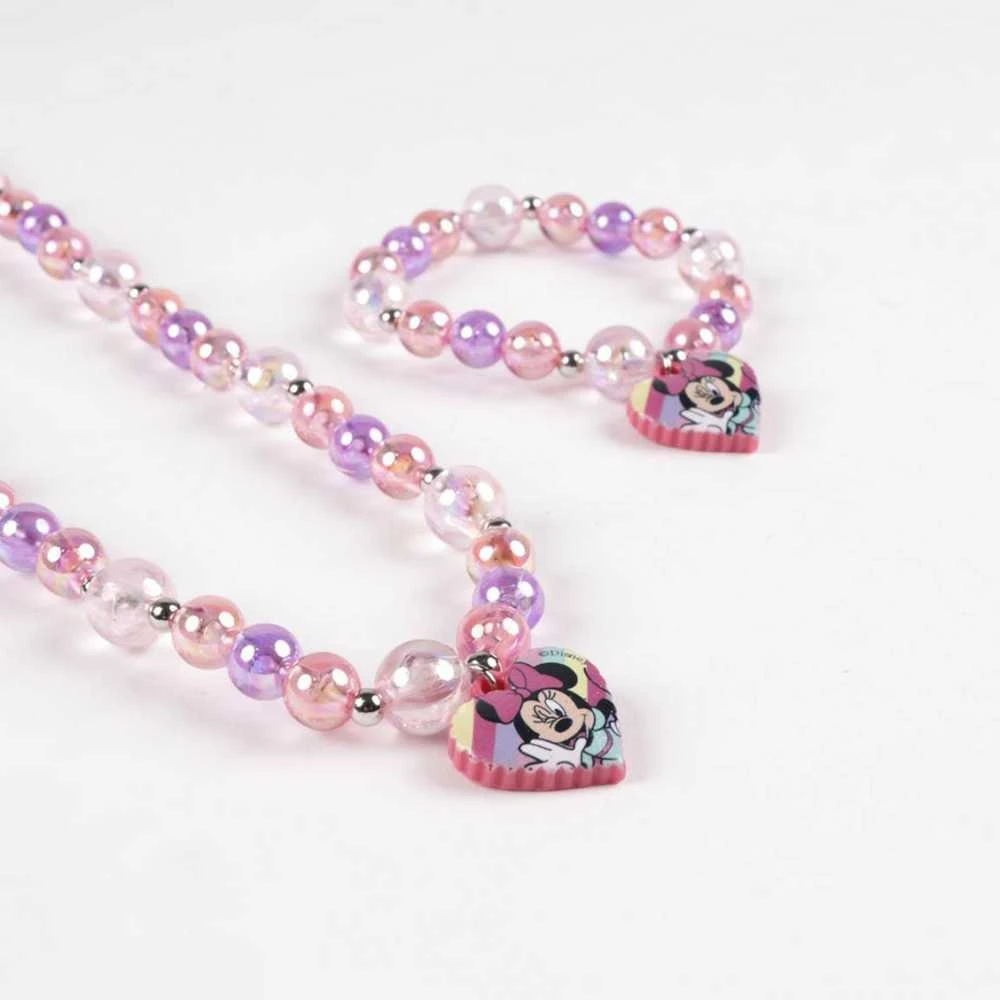 „Disney Minnie Bubble“ karoliukų vėrinio ir apyrankės rinkinys