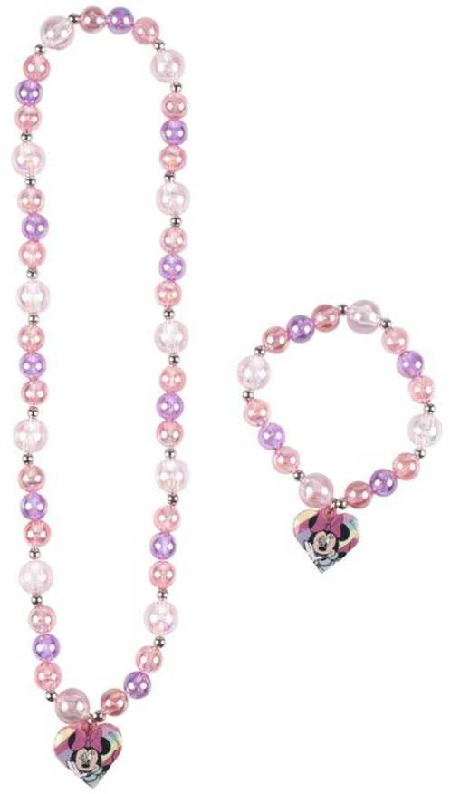 „Disney Minnie Bubble“ karoliukų vėrinio ir apyrankės rinkinys