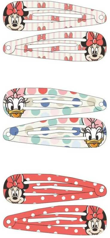 „Disney Minnie Daisy“ 6 dalių plaukų segtukų rinkinys