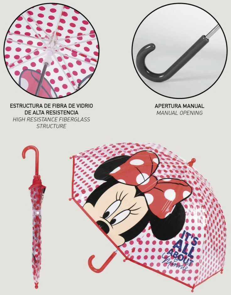 Skėtis Minnie Mouse Raudona (Ø 71 cm)