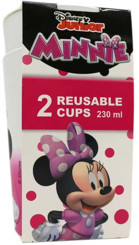 „Disney Minnie Happy Helpers“ plastikinių puodelių rinkinys (2 vnt.), 230 ml