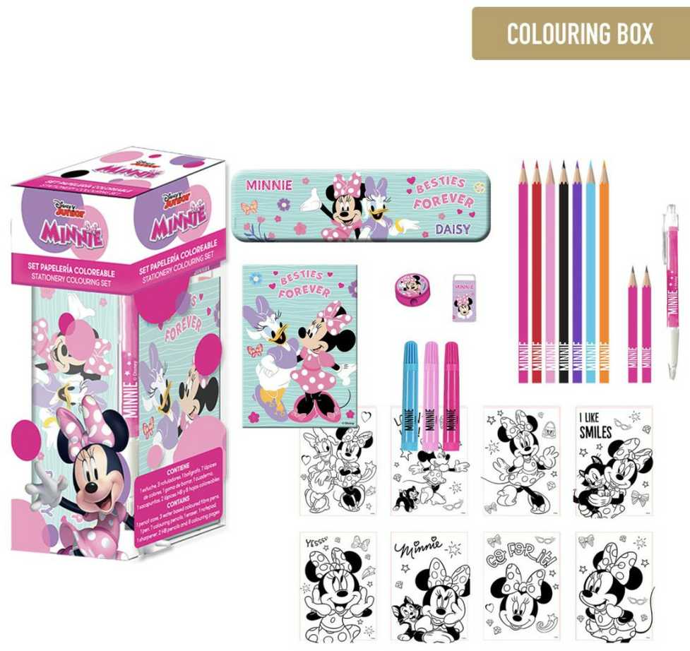 CERDÁ Disney Minnie colouring stationery set