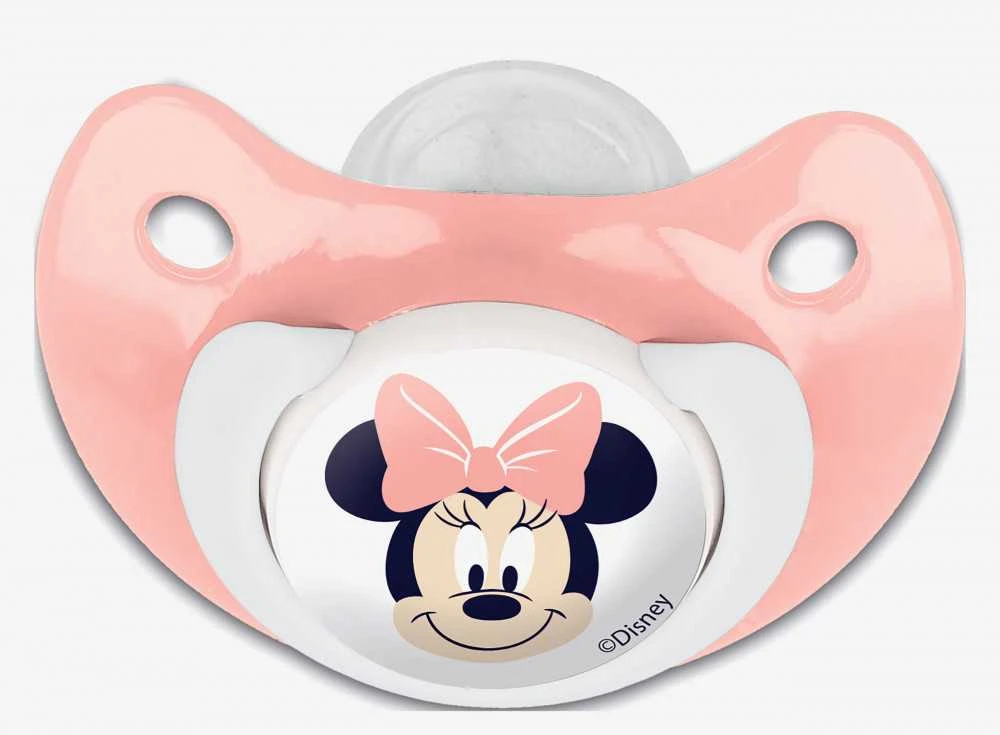 Disney Minnie kūdikio čiulptukas ir čiulptukas su dėklu