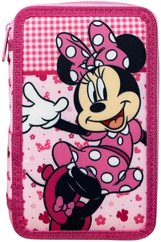 „Disney Minnie Lovely Charm“ trijų pakopų pieštukų dėklas su užpildu
