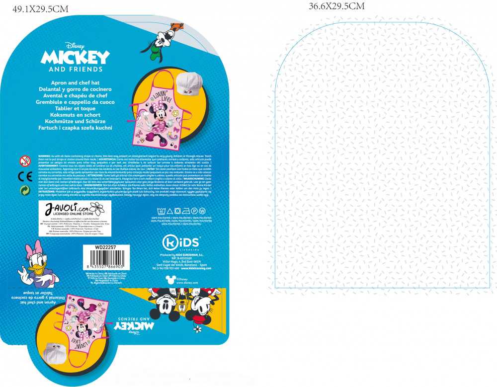 Disney Minnie Lovin' Life vaikiška prijuostė, dviejų dalių komplektas