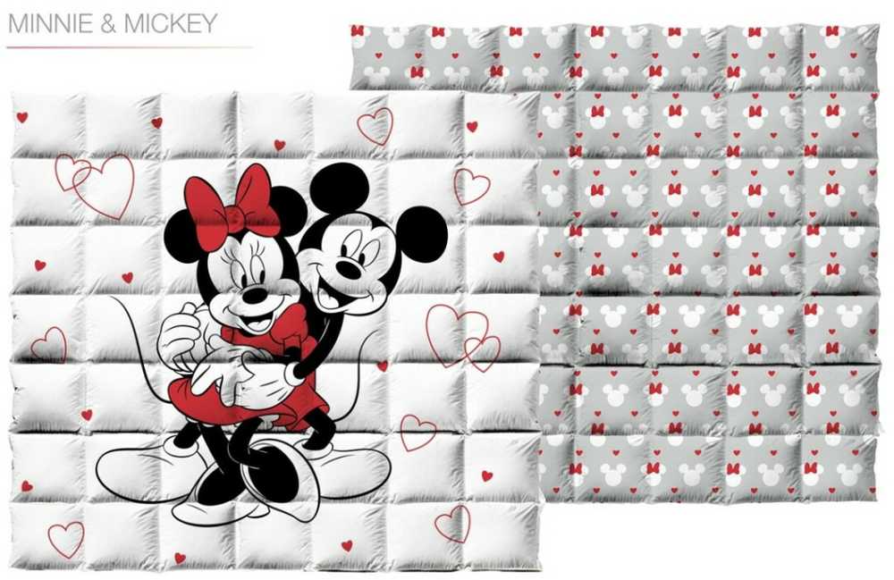 Disney Minnie Mickey Love dygsniuota lovatiesė, antklodė 240x220cm