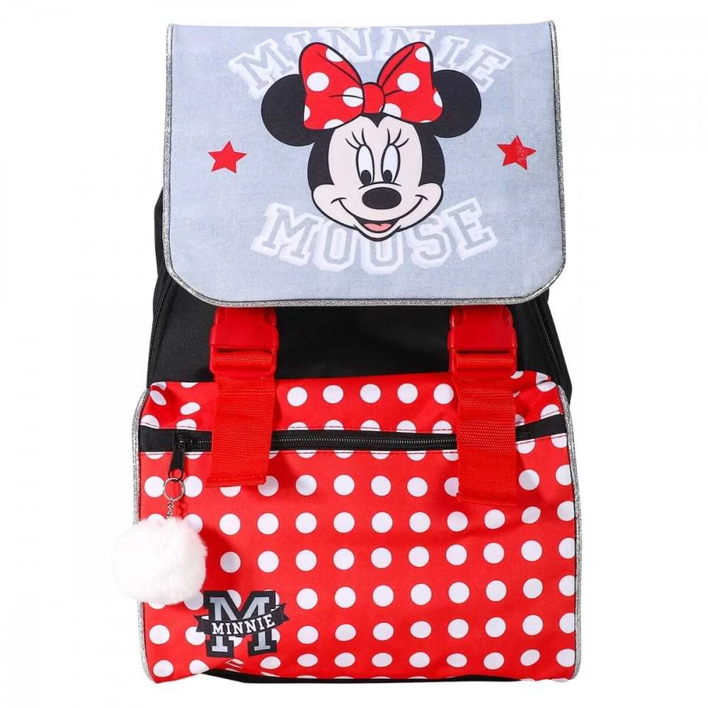 Mokyklinis krepšys Minnie Mouse Raudona (28 x 40 x 14 cm)
